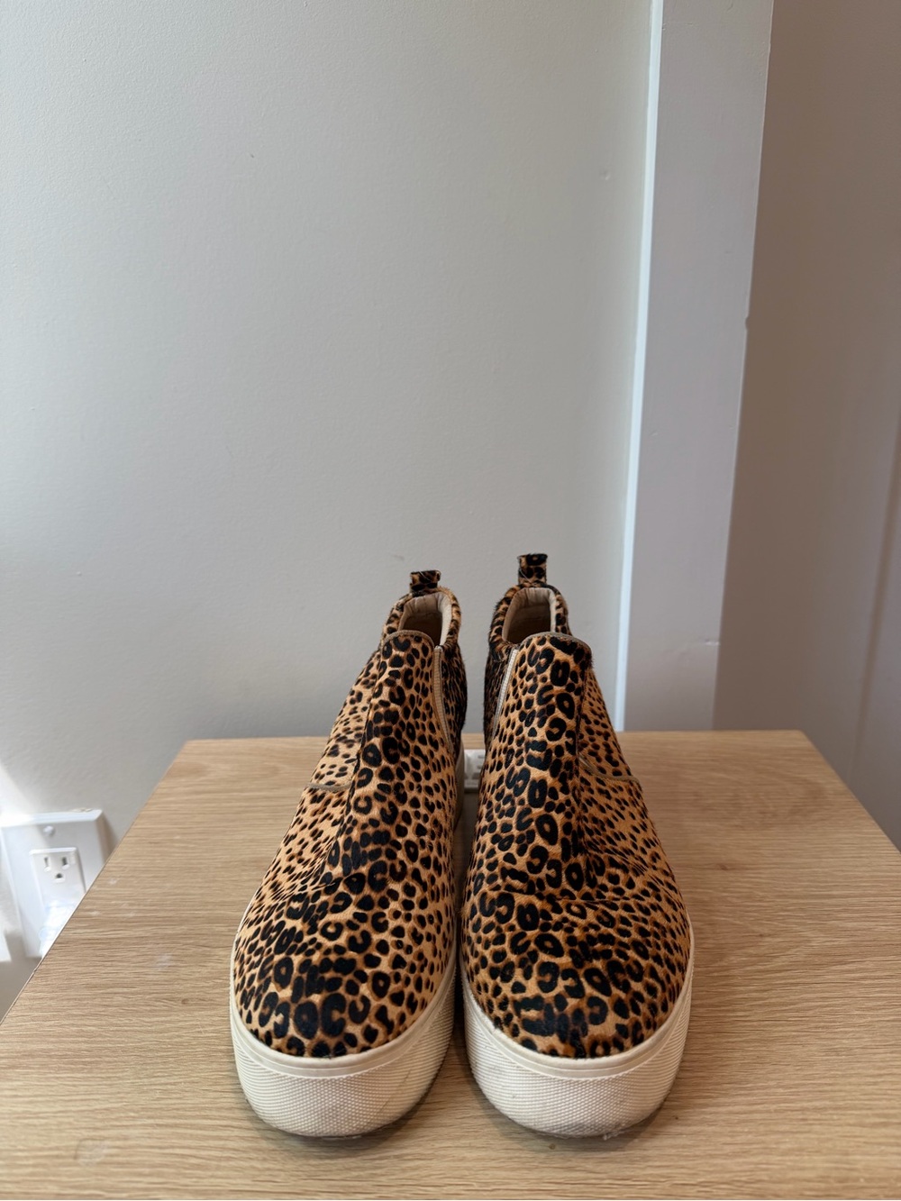 Leopard Print Platform Sneakers